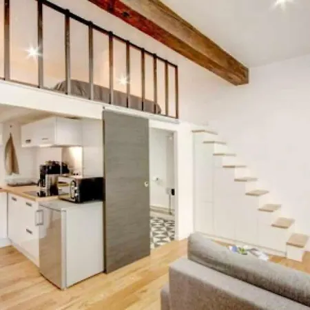 아파트 Loft Au Coeur De 보르도