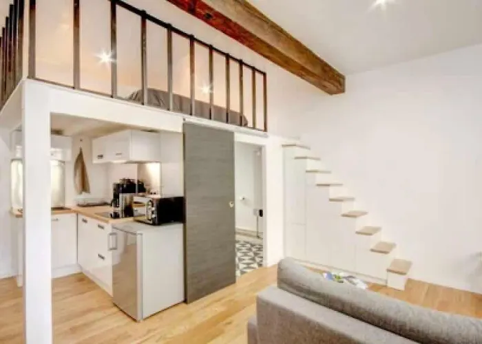 아파트 Loft Au Coeur De 보르도